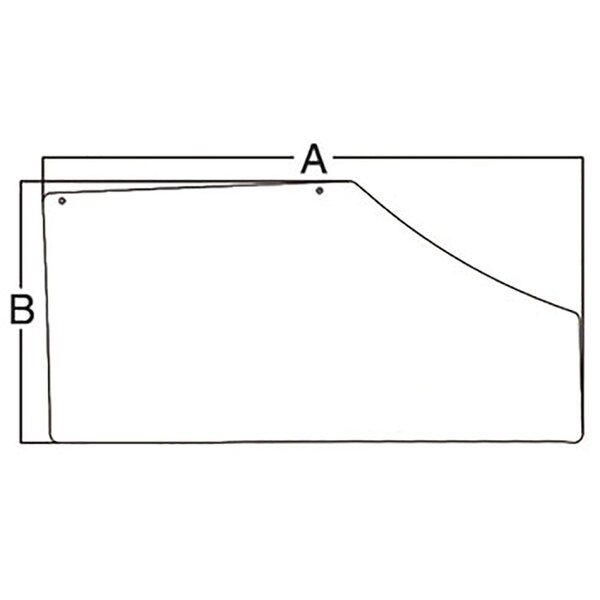 Aftermarket Fits John Deere RH Fixed Door Glass 7200 7210 7400 7410 7510 7600 76 R186465 - main